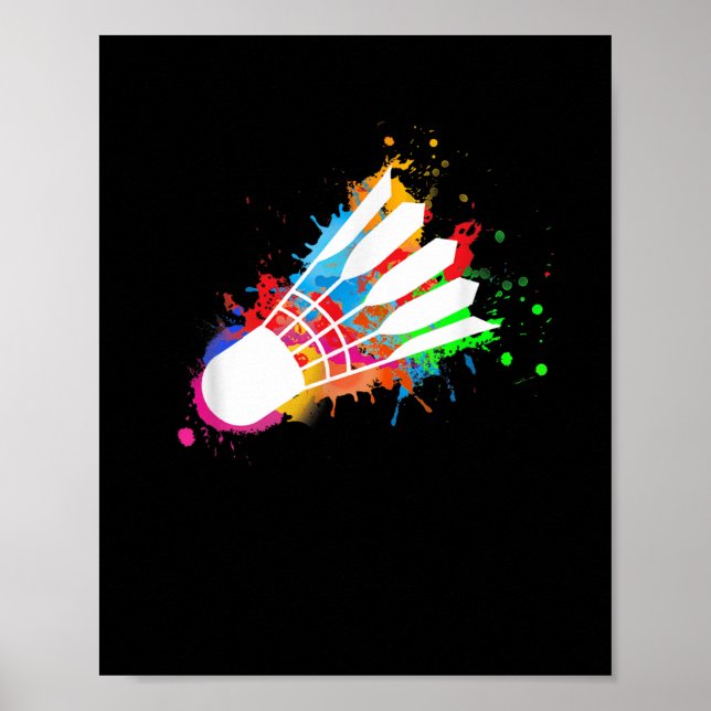 Colourful Shuttle Badminton  Poster (Front)