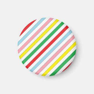 Colourful Sideway Lines Magnet