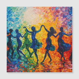 Colourful Silhouettes Dancing