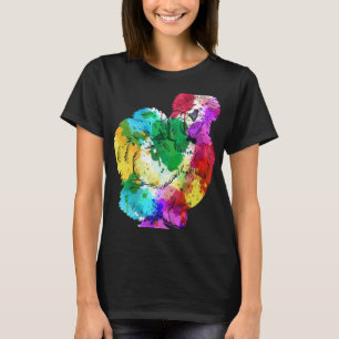 Colourful Silk Chicken Fan Animal T-Shirt