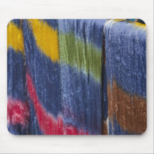 Colourful silk threads, Mandalay, Myanmar Mouse Pad