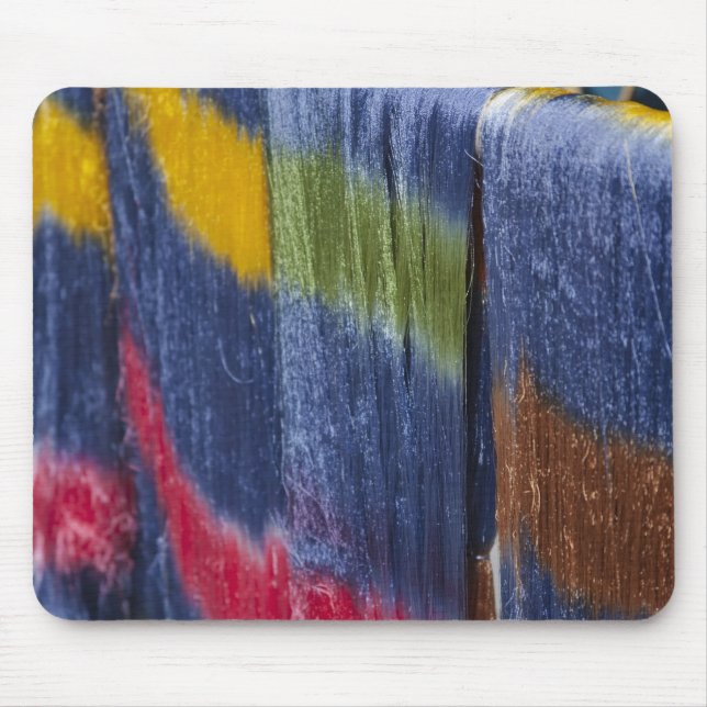 Colourful silk threads, Mandalay, Myanmar Mouse Pad (Front)