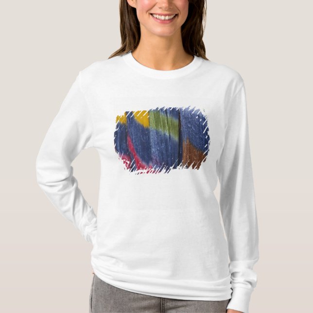 Colourful silk threads, Mandalay, Myanmar T-Shirt (Front)