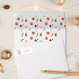 Colourful Simple Merry Christmas Envelope