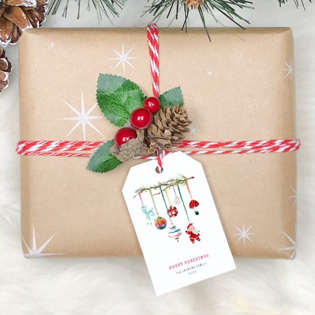 Colourful Simple Merry Christmas Gift Tags (Creator Uploaded)