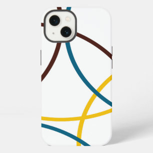 Colourful, simple modern cool, urban trendy circle iPhone 13 case