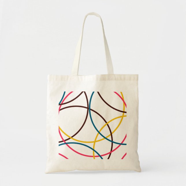 Colourful, simple modern cool, urban trendy tote bag (Front)