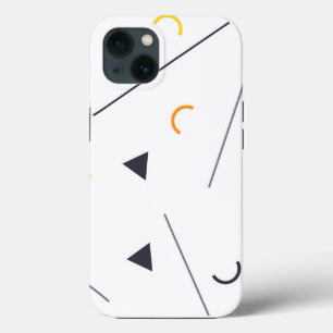 Colourful, simple, trendy, urban geometric design iPhone 13 case
