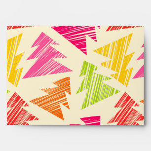 Colourful Sketchy Christmas Trees Envelope