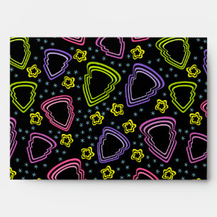 Colourful Sketchy Christmas Trees Envelope