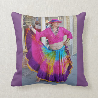 Colourful Skirt Dancer Cushion