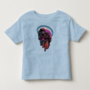 Colourful Skull Cute Baby Boy Girl Halloween 2023 Toddler T-Shirt