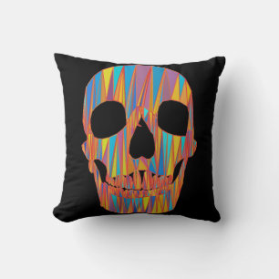 Colourful Skull Pillow