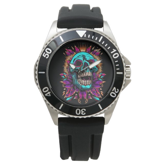 Colourful Skull Watch (Front)