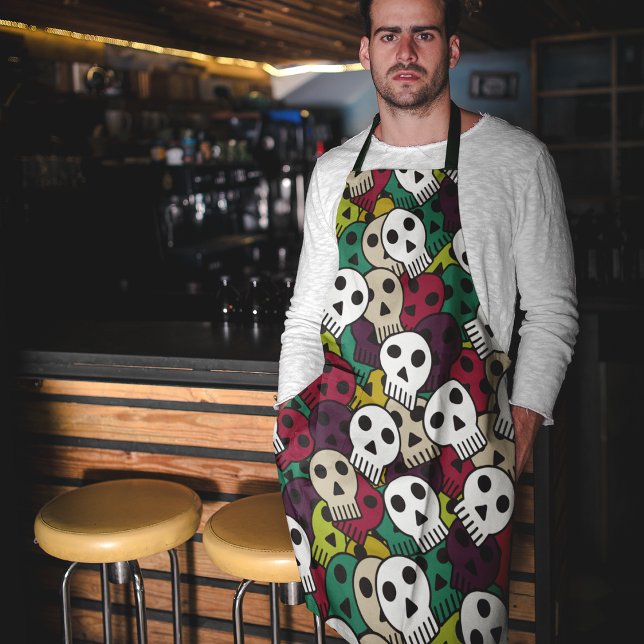 Colourful Skulls Apron (Creator Uploaded)