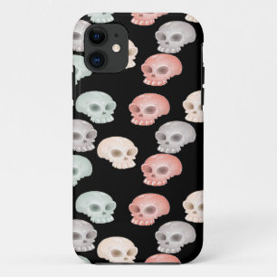 colourful skulls on black Case-Mate iPhone case