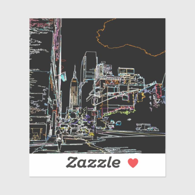 Colourful skyline in Manhattan (Sheet)