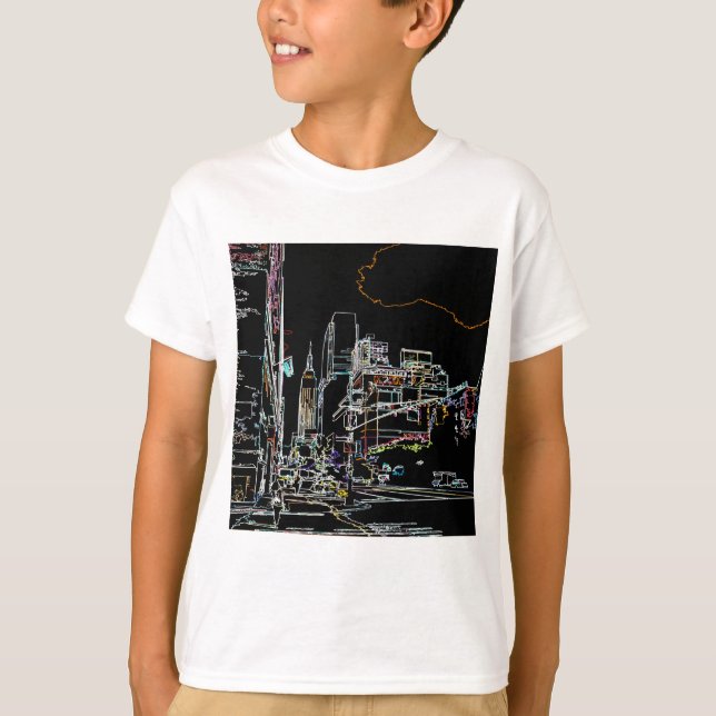 Colourful skyline in Manhattan T-Shirt (Front)