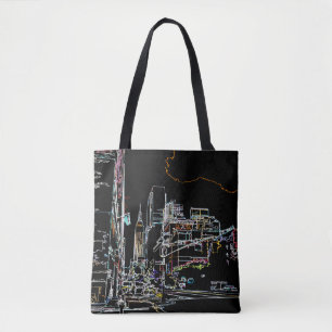 Colourful skyline in Manhattan Tote Bag