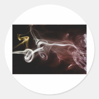 Colourful Smoke Classic Round Sticker