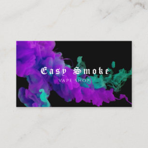 Colourful Smoke Vape Shop Business Card