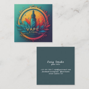 Colourful Smoke Vape Shop Business Card