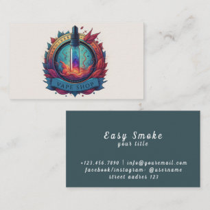 Colourful Smoke Vape Shop Business Card