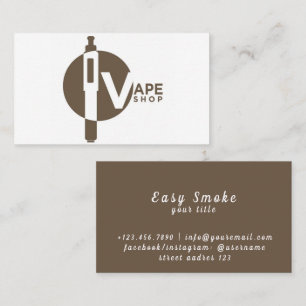 Colourful Smoke Vape Shop Business Card
