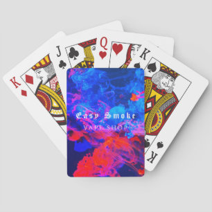 Colourful Smoke Vape Shop Business Playing Cards