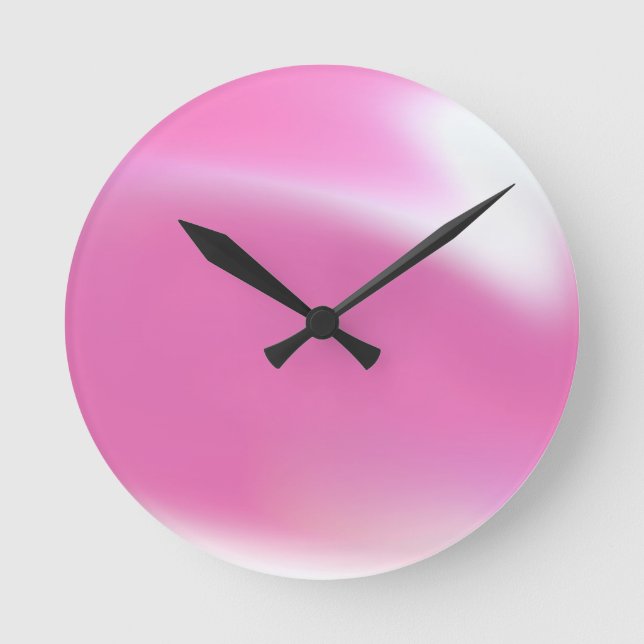 Colourful Smudge Round Clock (Front)
