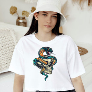 Colourful Snake and Skull T-Shirt