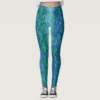 Colourful Snake Skin Leggings