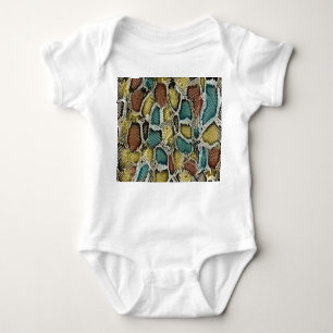 Colourful snake skin: seamless design. baby bodysuit