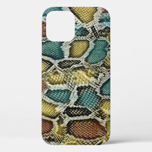 Colourful snake skin: seamless design. iPhone 12 case