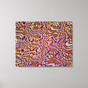 Colourful Snake Styles Pattern Design  Canvas Print