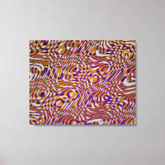 Colourful Snake Styles Pattern Design Canvas Print