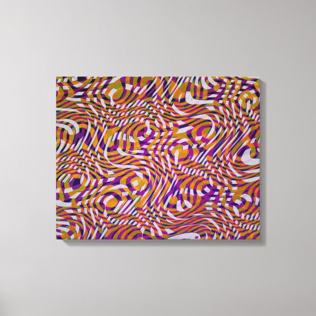 Colourful Snake Styles Pattern Design  Canvas Print (Front)