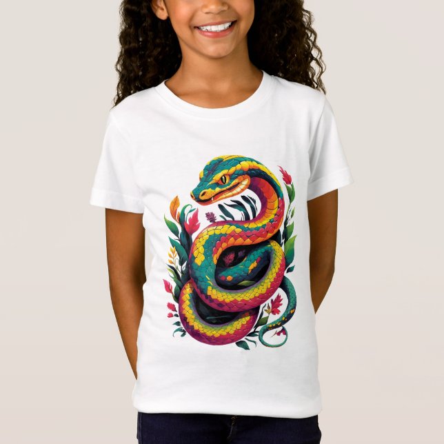 Colourful Snake T-Shirt (Front)