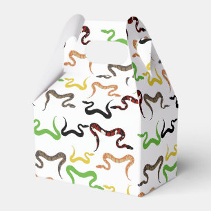 Colourful Snakes Python Reptile Pattern Favour Box