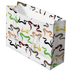 Colourful Snakes Python Reptile Pattern   Large Gift Bag