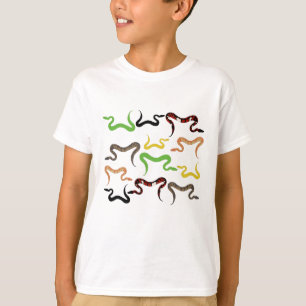 Colourful Snakes Python Reptile Pattern T-Shirt