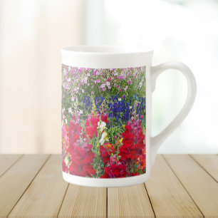 Colourful Snapdragon Garden Floral Bone China Mug
