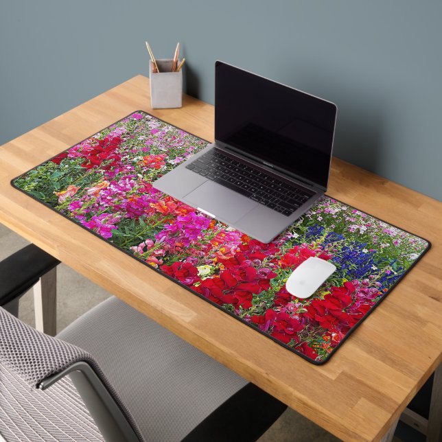 Colourful Snapdragon Garden Floral Desk Mat (Office 2)