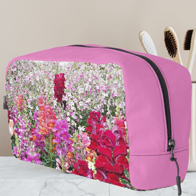 Colourful Snapdragon Garden Floral Dopp Kit (In Situ)