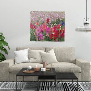 Colourful Snapdragon Garden Floral Tapestry