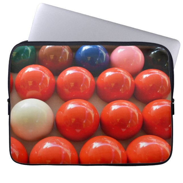 Colourful Snooker Balls, Laptop Sleeve (Front)