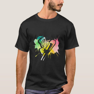 Colourful Snowboarder Extreme Winter Sports Snowbo T-Shirt