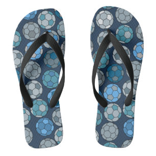 Colourful Soccer Ball Pattern Jandals