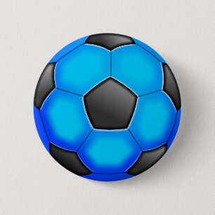 Colourful Soccer Balls 6 Cm Round Badge
