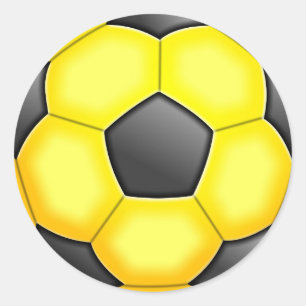 Colourful Soccer Balls Classic Round Sticker